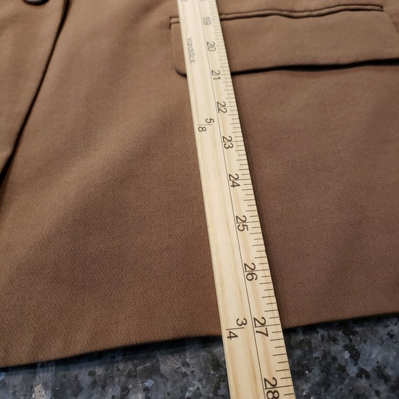 Madewell XL The Dorset Crop Blazer Jacket Brown Light Roast Workwear NL234 - Picture 5 of 8